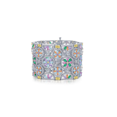 54.24 CTW Statement Multi-Colored Bracelet-8B003MUP