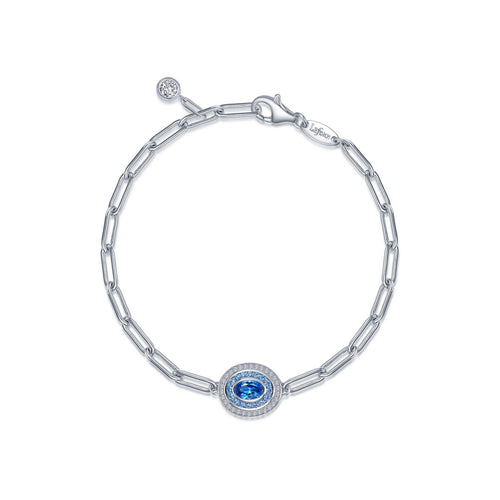 Double-Halo Link Bracelet-B0186BTP