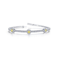 Load image into Gallery viewer, 2.90 CTW Halo Station Flexible Tennis Bracelet-B0194CAP
