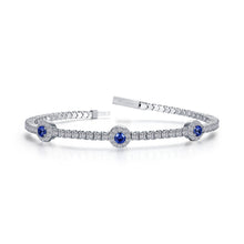 Load image into Gallery viewer, 2.90 CTW Halo Station Flexible Tennis Bracelet-B0194CSP
