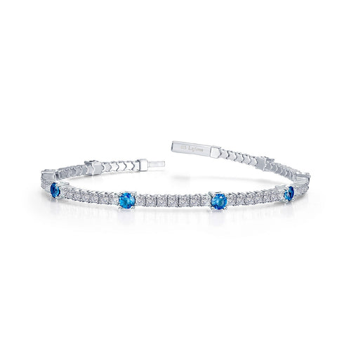 3.25 CTW Station Flexible Tennis Bracelet-B0196BTP