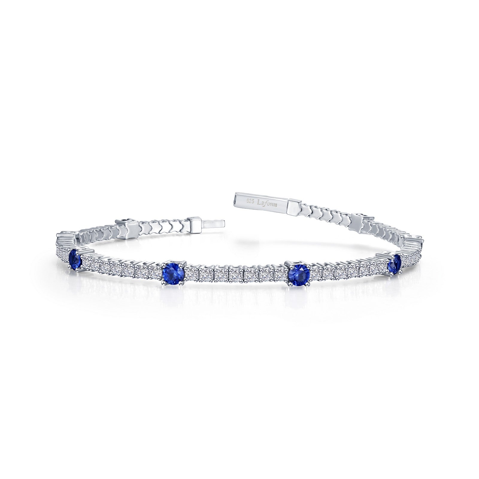 3.25 CTW Station Flexible Tennis Bracelet-B0196CSP