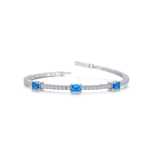 3.90 CTW Station Flexible Tennis Bracelet-B0200BTP