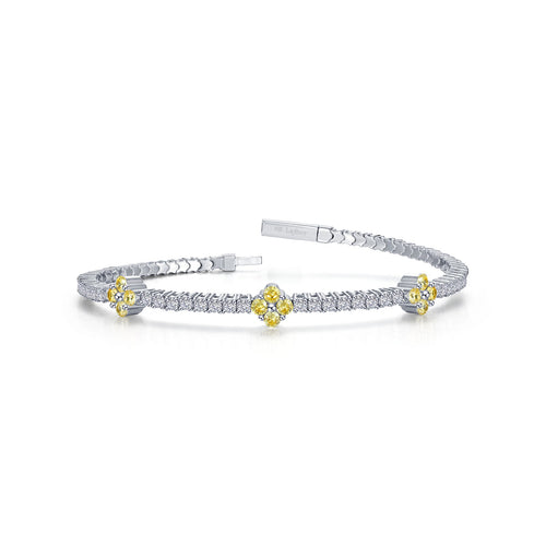 2.45 CTW Station Flexible Tennis Bracelet-B0201CAP