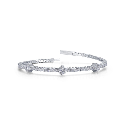 2.45 CTW Station Flexible Tennis Bracelet-B0201CLP