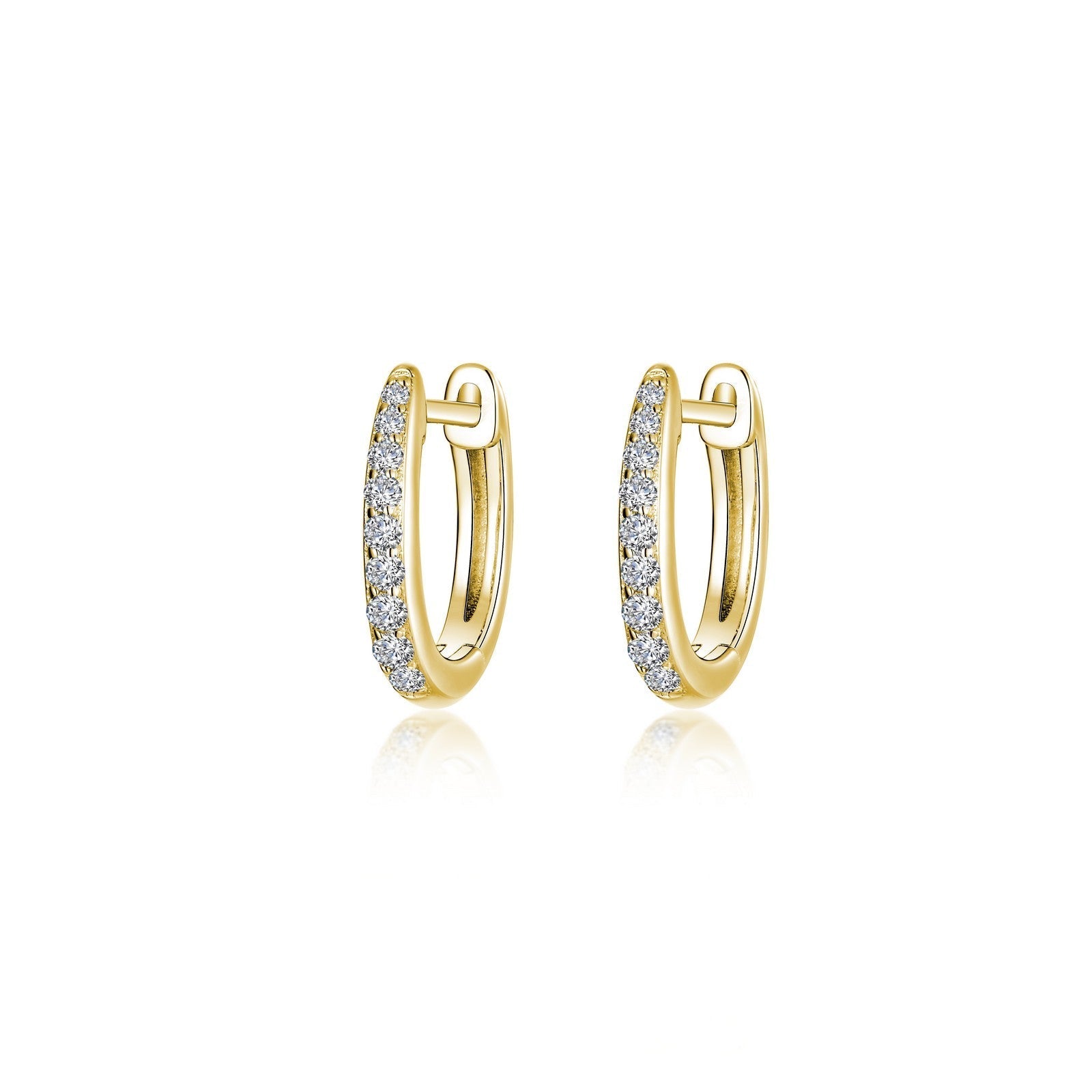 Dainty Huggie Hoop Earrings-BE006CLG