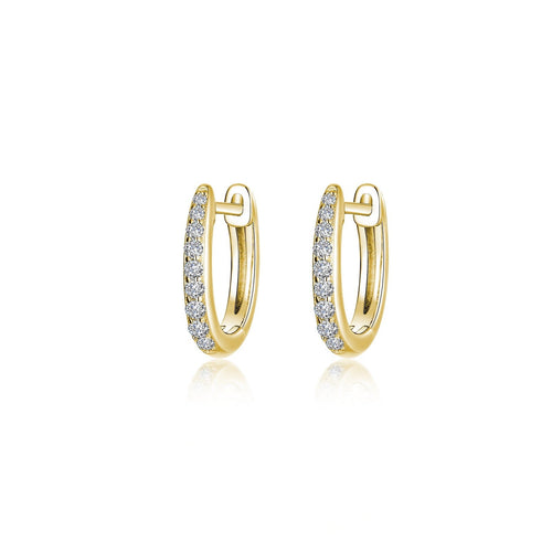 Dainty Huggie Hoop Earrings-BE006CLG