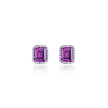 Load image into Gallery viewer, June Birthstone Solitaire Stud Earrings-BE008AXP
