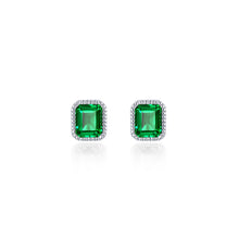 Load image into Gallery viewer, May Birthstone Solitaire Stud Earrings-BE008EMP
