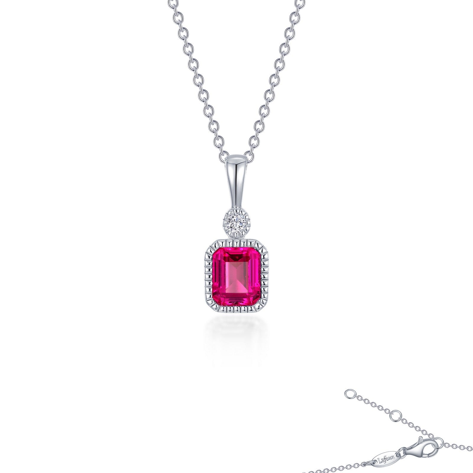 July Birthstone Necklace-BP009RBP