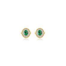 Load image into Gallery viewer, 0.52 CTW Halo Stud Earrings-E0592CEG
