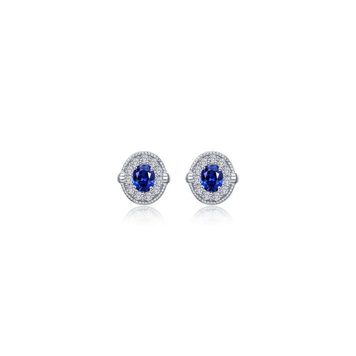 0.52 CTW Halo Stud Earrings-E0592CSP