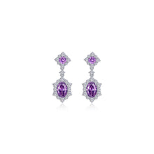 Load image into Gallery viewer, 2.7 CTW Oval Halo STUDS Earrings-E0593AMP
