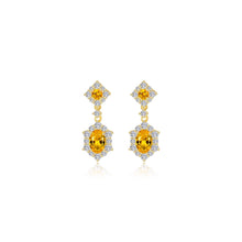 Load image into Gallery viewer, 2.7 CTW Oval Halo STUDS Earrings-E0593CTG
