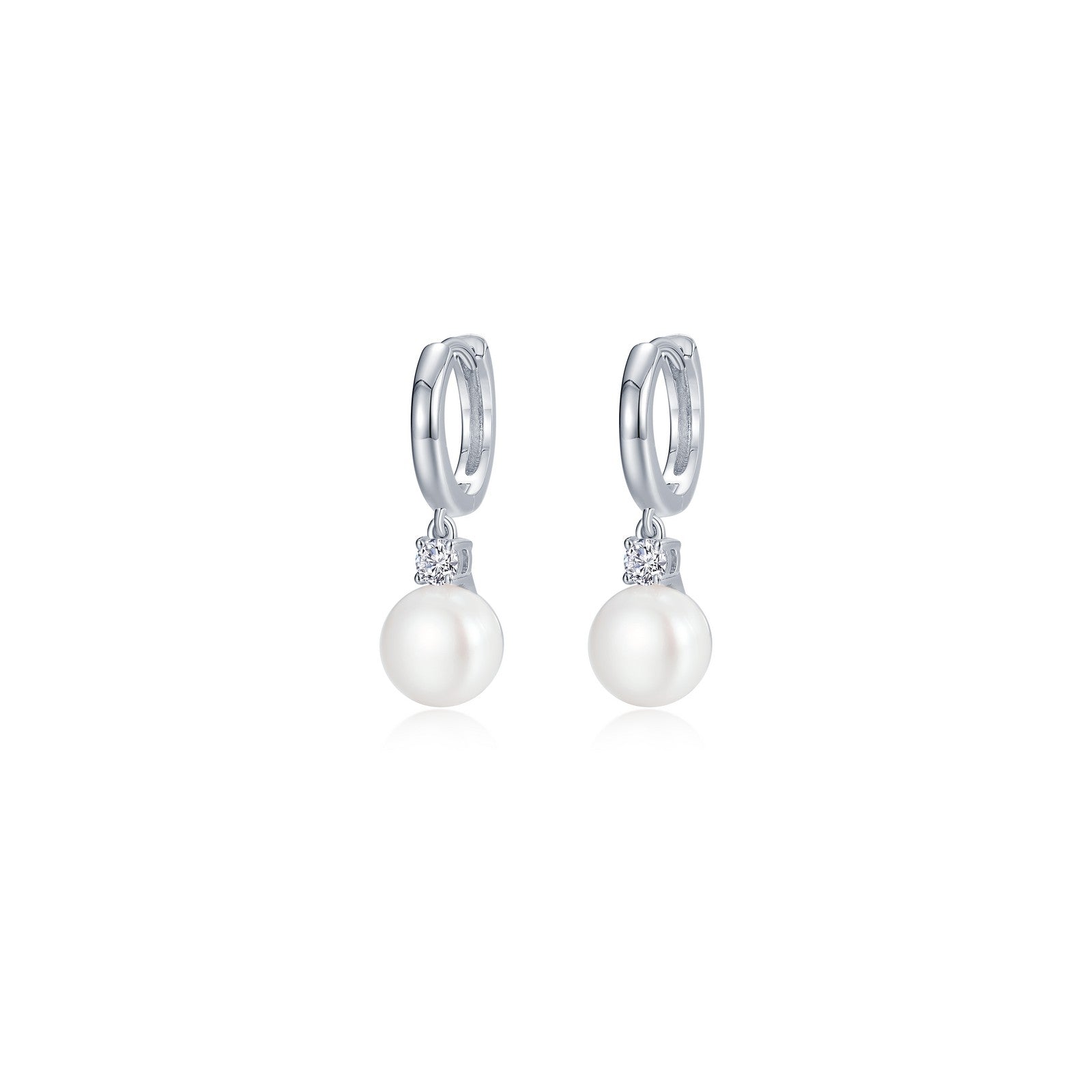 Cultured Freshwater Pearl Earrings-E0608PLP