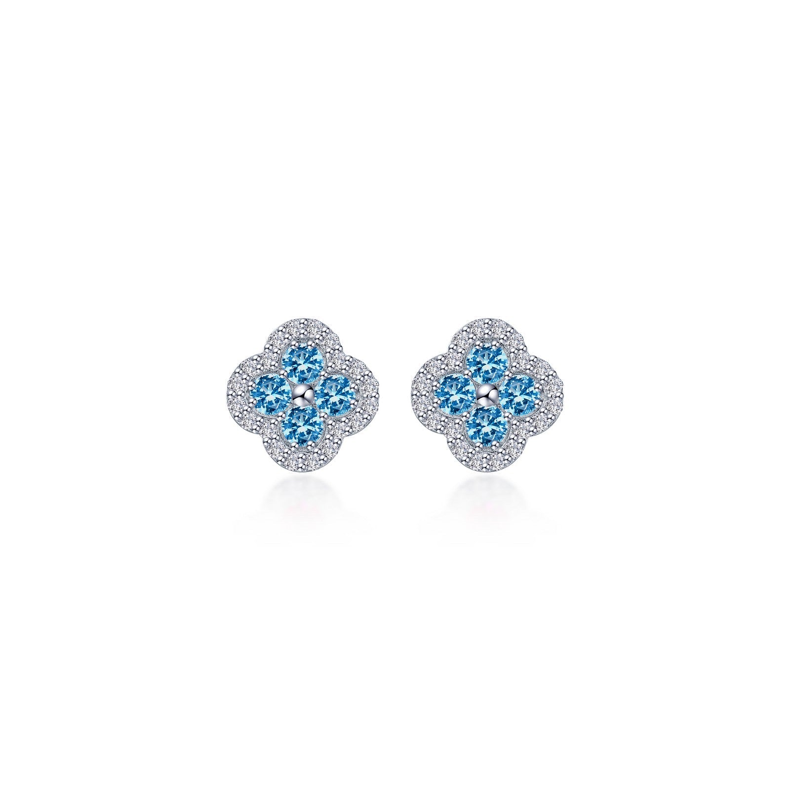 0.8 CTW Halo Stud Earrings-E0610BTP