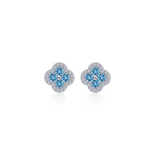 Load image into Gallery viewer, 0.8 CTW Halo Stud Earrings-E0610BTP
