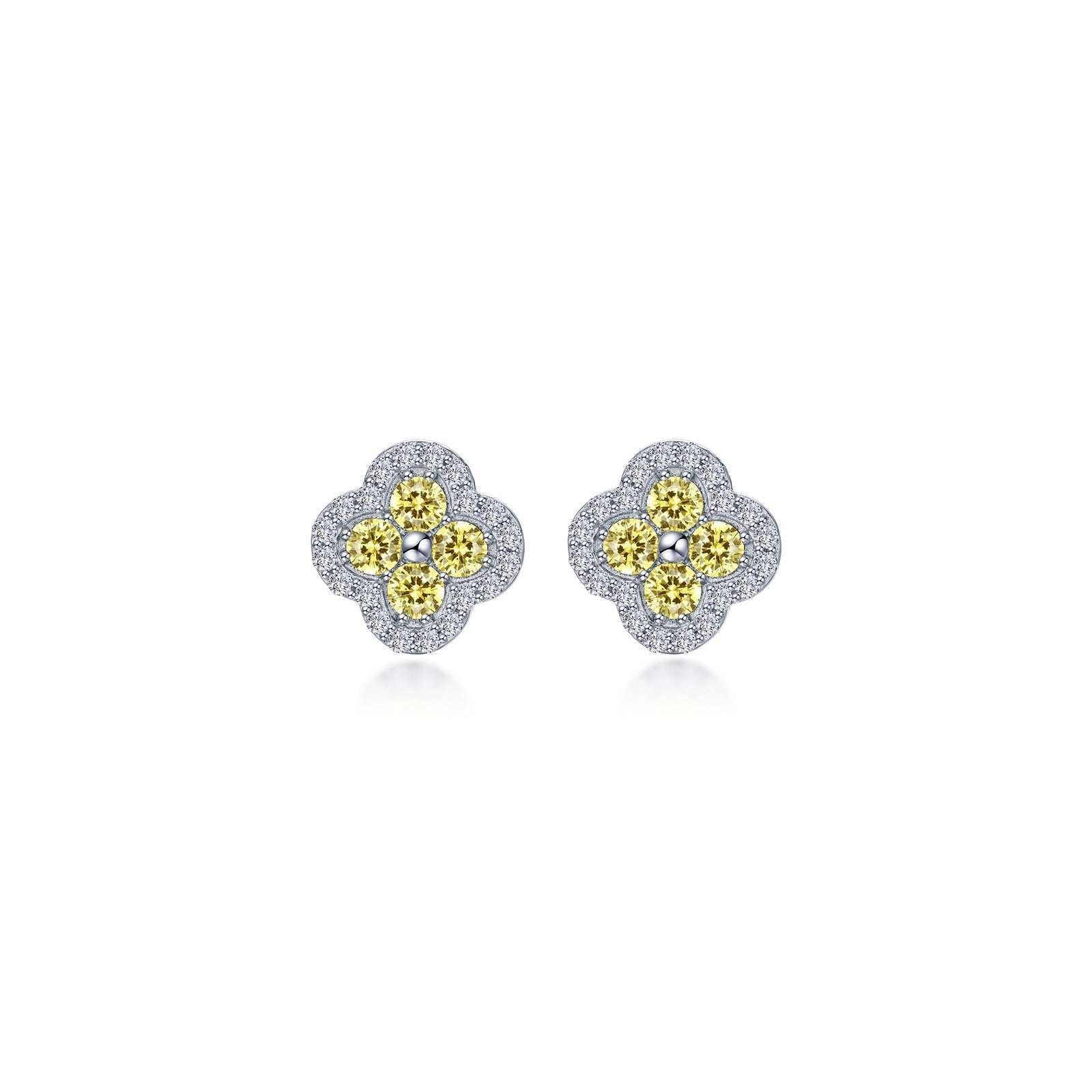 0.8 CTW Halo Stud Earrings-E0610CAP