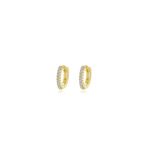 10mm Huggie Hoop Earrings-E0619CLG