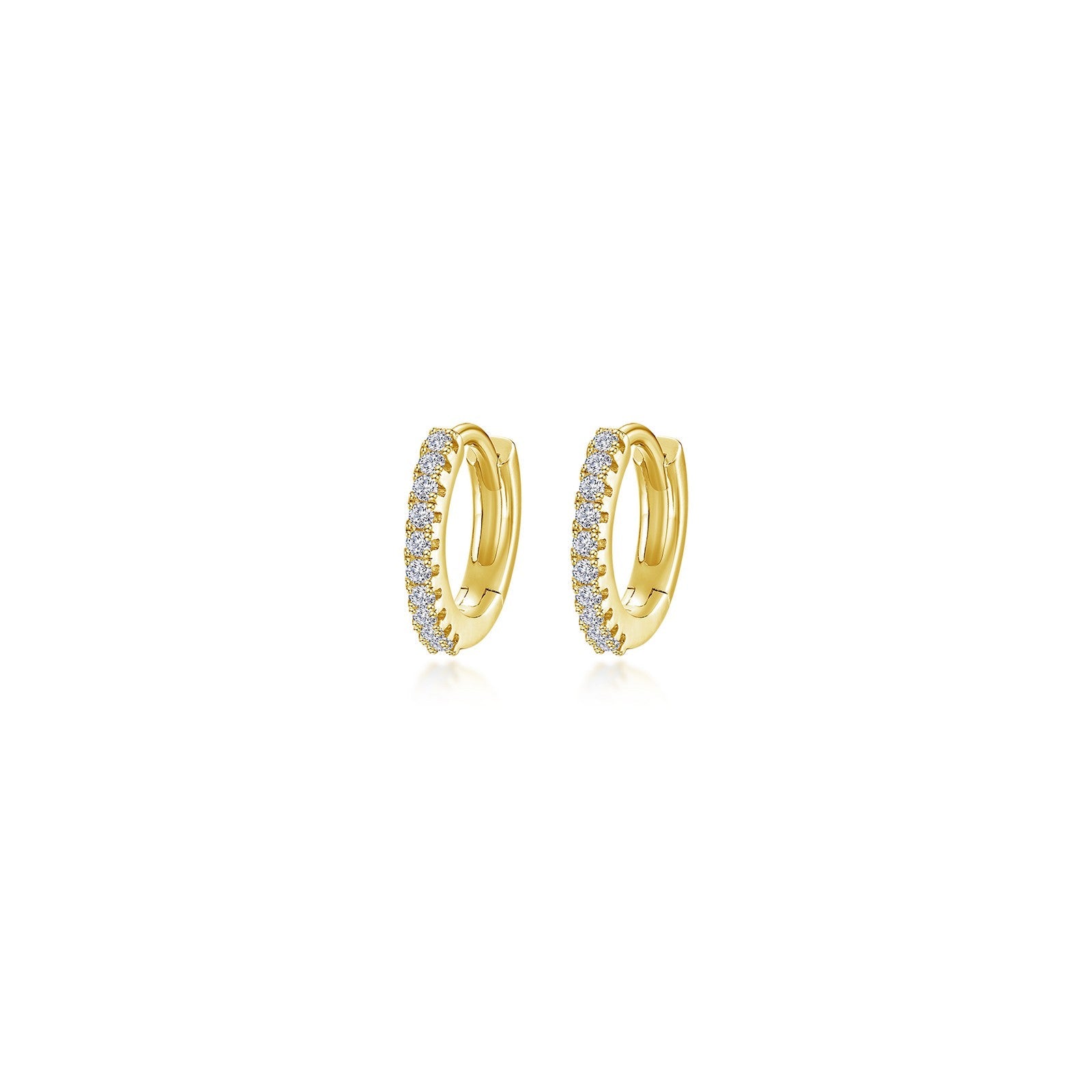 13.5mm Huggie Hoop Earrings-E0621CLG