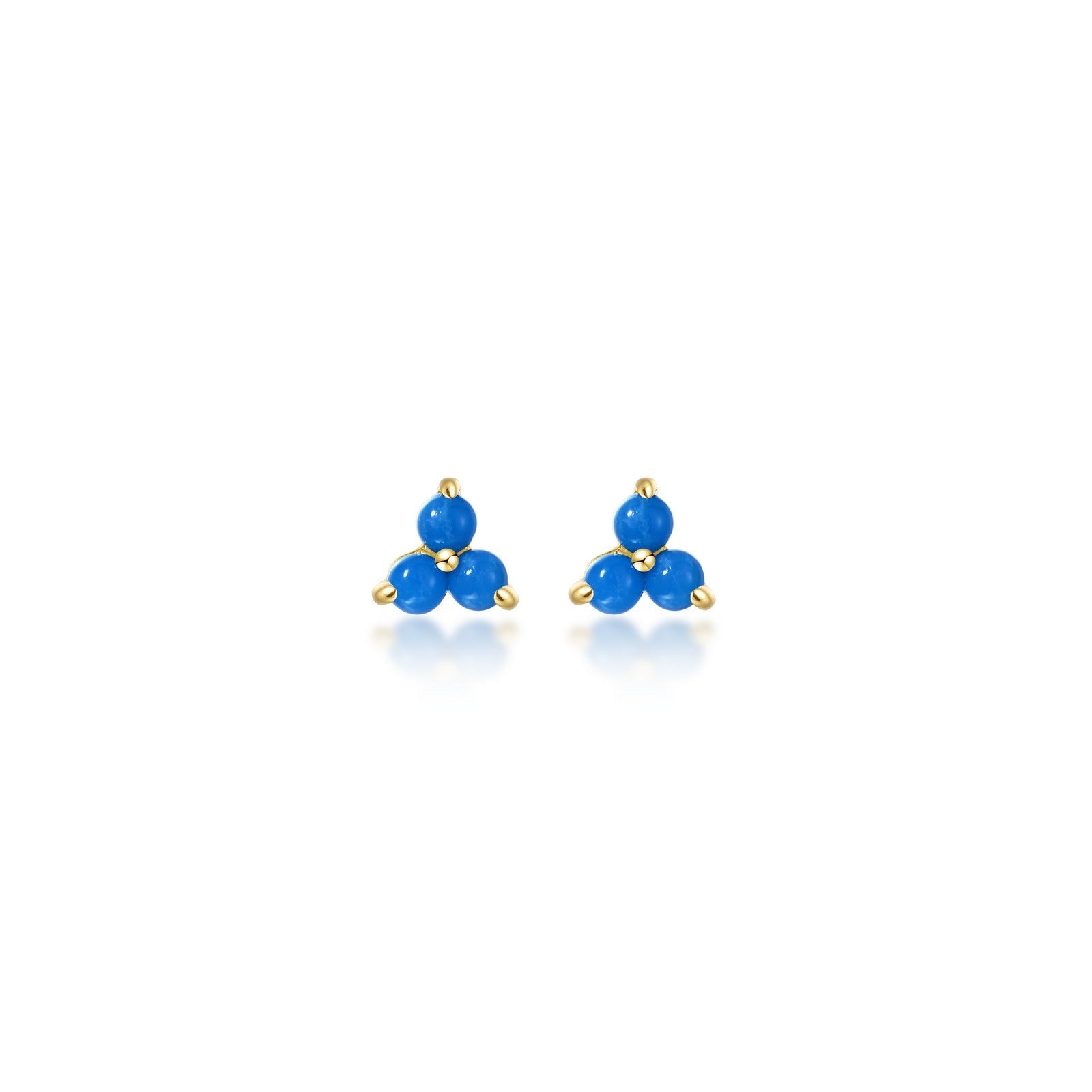 Charming Trinity Stud Earrings-E0633TQG