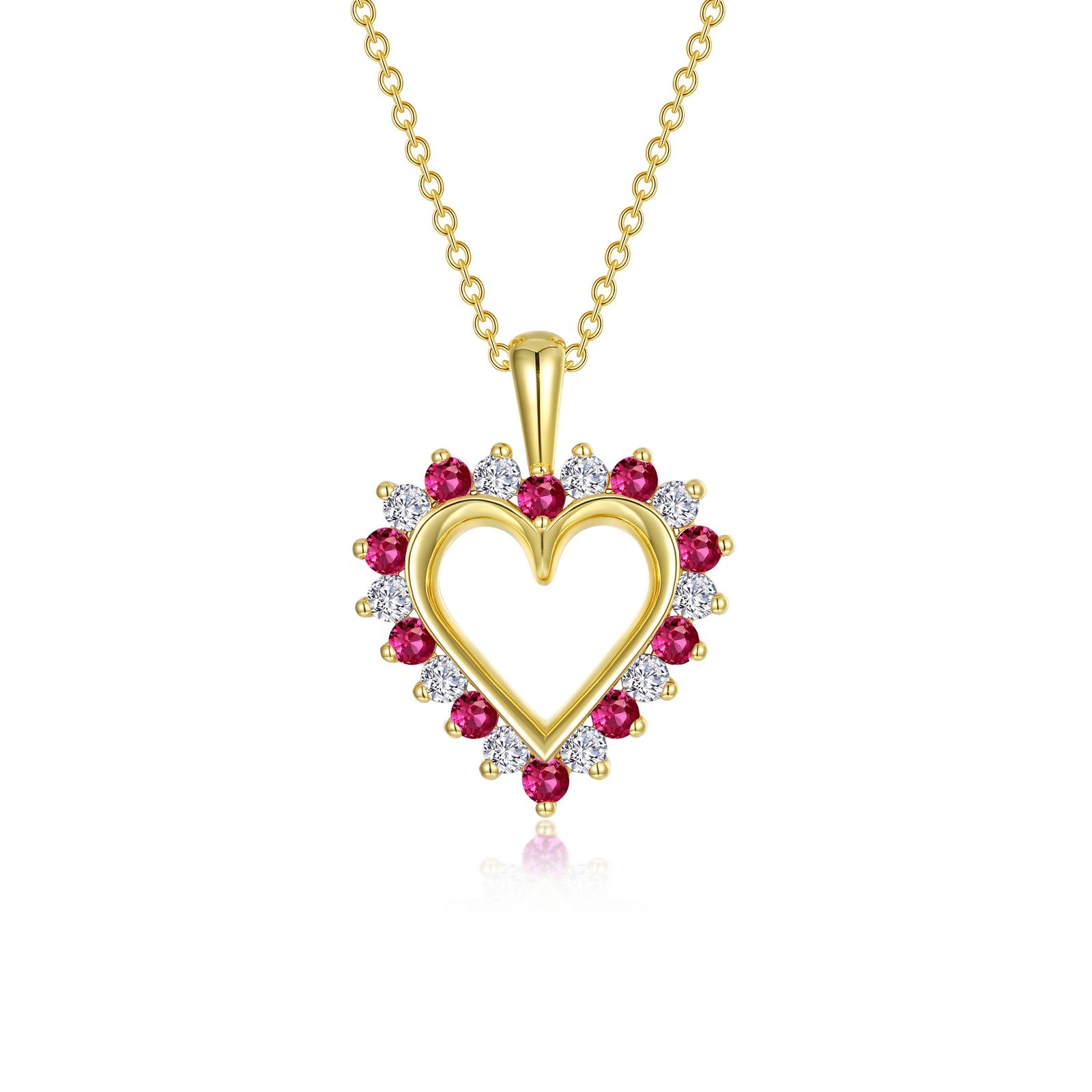 2024 HOLIDAY LAB RUBY HEART NECKLACE SPECIAL-HOL24YGH