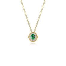 Load image into Gallery viewer, 0.51 CTW Halo Necklace-N0320CEG
