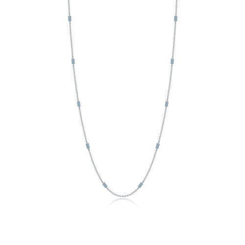 0.6 CTW Adjustable Station Necklace-N0321BTP