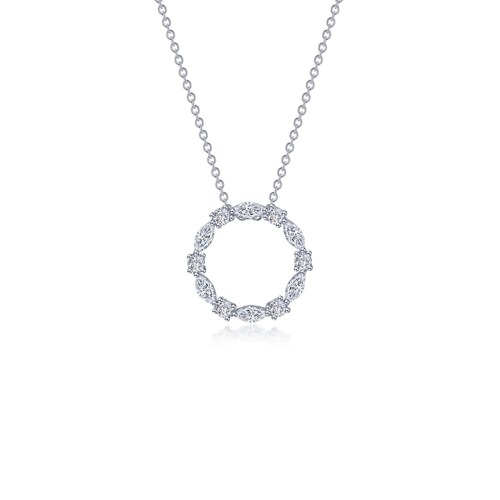 1.45 CTW Open Circle Necklace