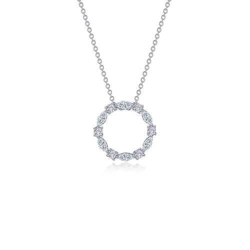 1.45 CTW Open Circle Necklace