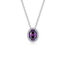 Load image into Gallery viewer, 2.56 CTW Oval Halo Necklace-N0340AMP
