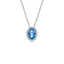 Load image into Gallery viewer, 2.56 CTW Oval Halo Necklace-N0340BTP
