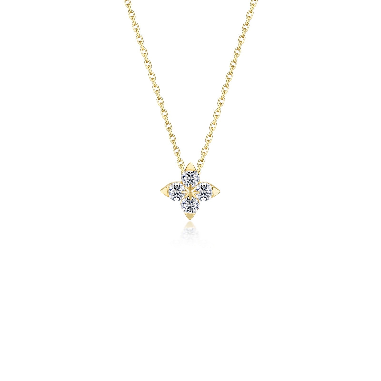 Trillium Bloom Necklace-N0344CLG