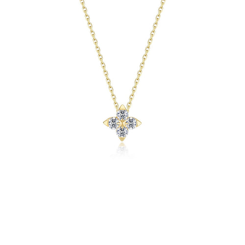 Trillium Bloom Necklace-N0344CLG