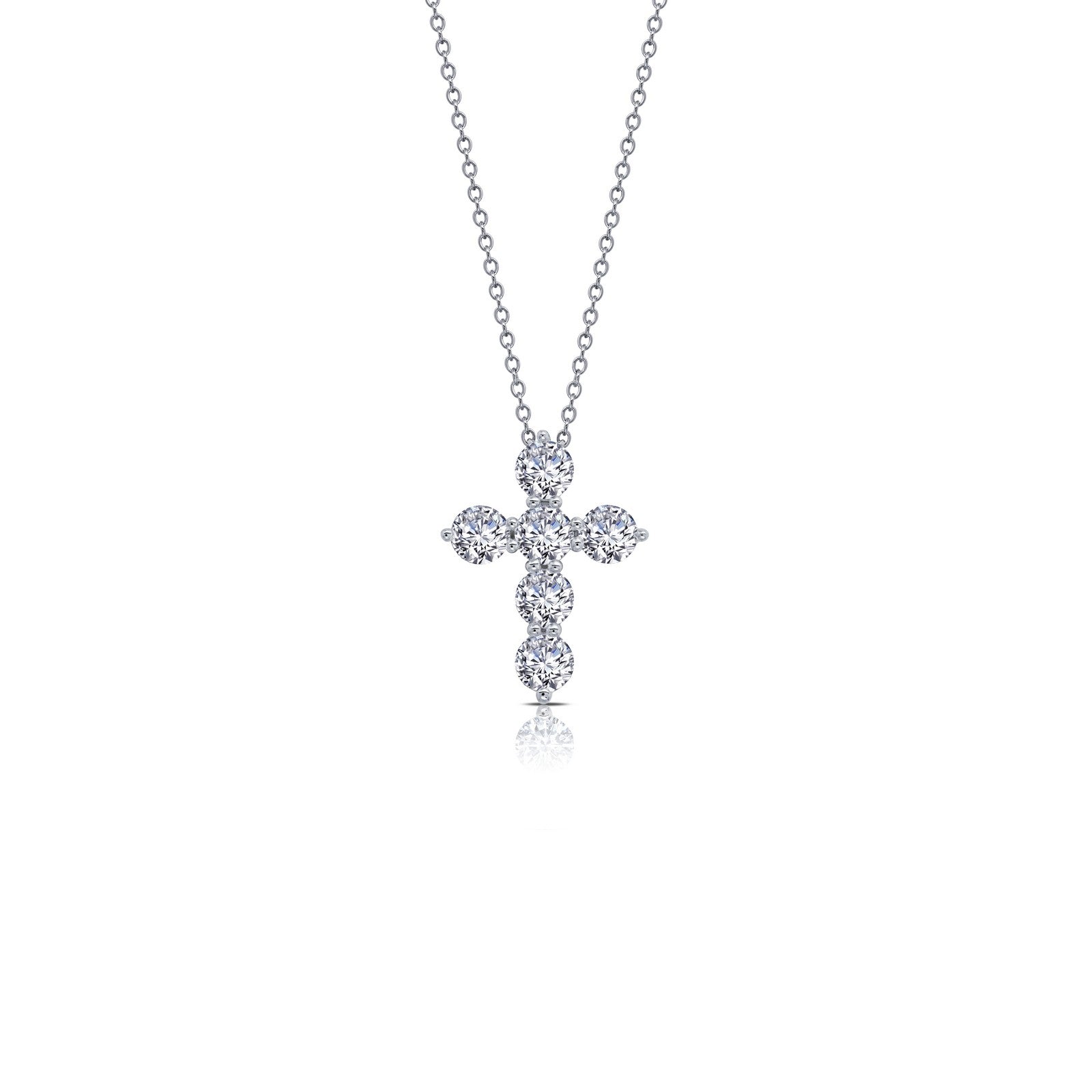 1.02 CTW Cross Pendant Necklace-P0224CLP