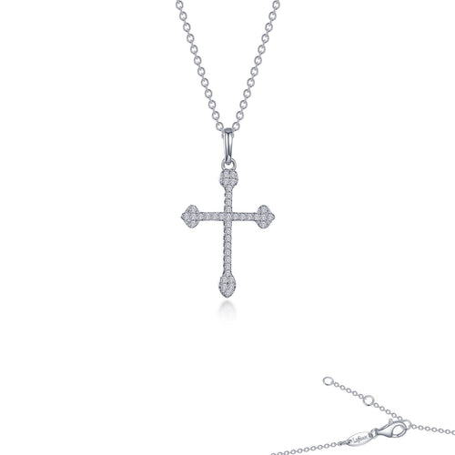 Maltese Cross Pendant Necklace-P0281CLP