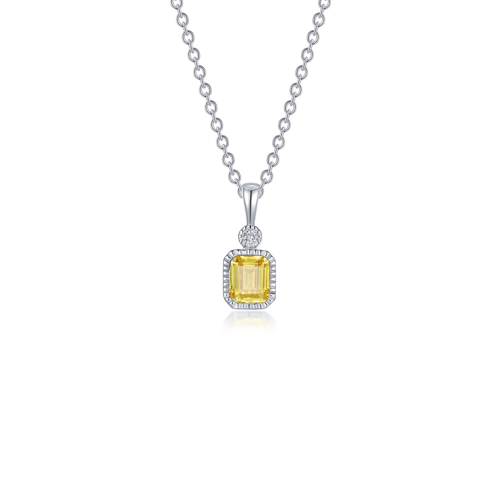 0.91 CTW Canary Drop Necklace-P0314CAP