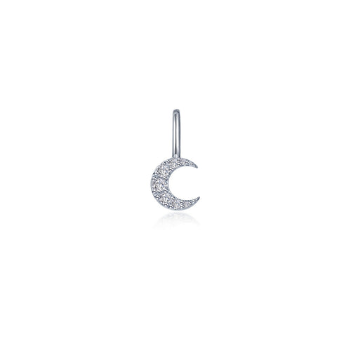 Crescent Moon Charm Pendant -P0330CLP