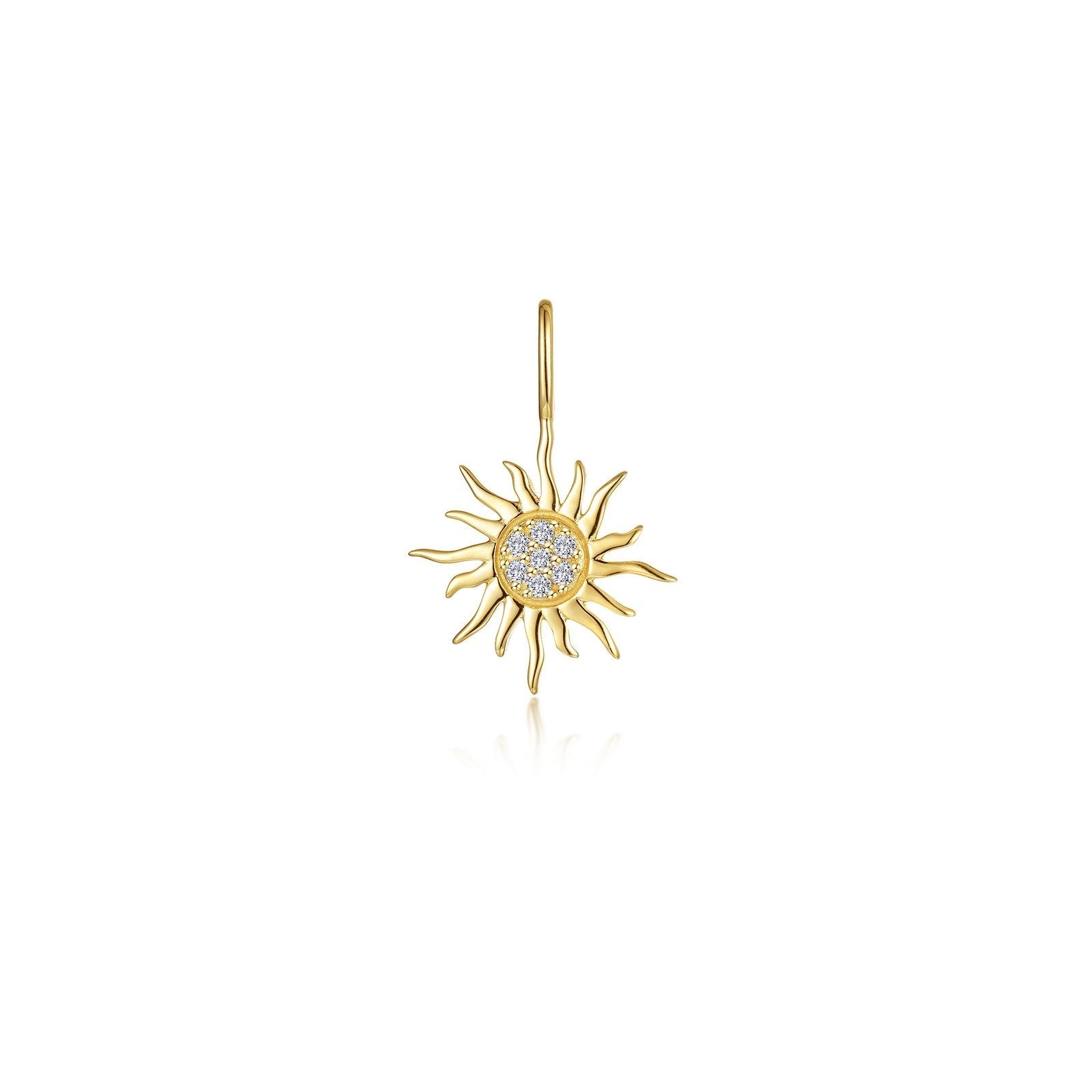 Golden Sun Charm Pendant-P2024CLG