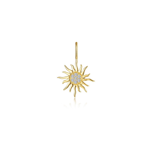 Golden Sun Charm Pendant-P2024CLG