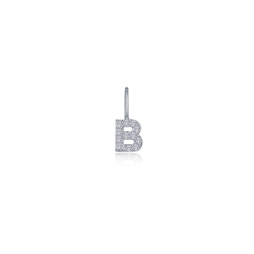 Letter B Charm Pendant-P2040CPB