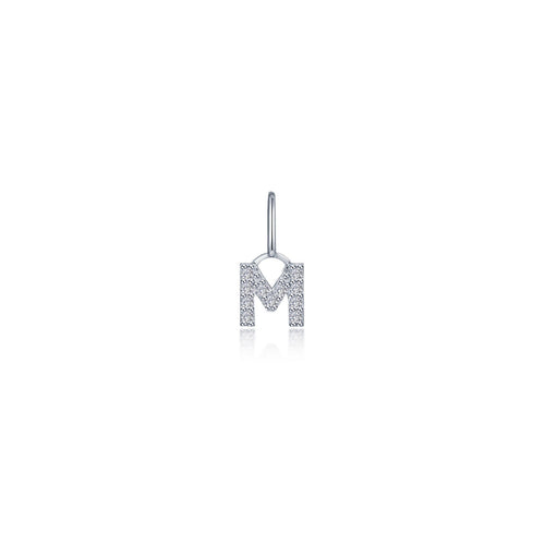 Letter M Charm Pendant-P2040CPM