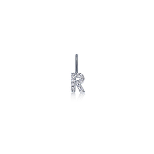 Letter R Charm Pendant-P2040CPR