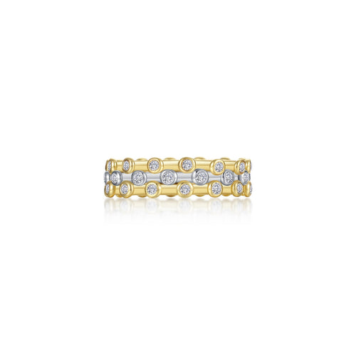 3-Piece Bezel-Set Eternity Ring Set-R0528CLT