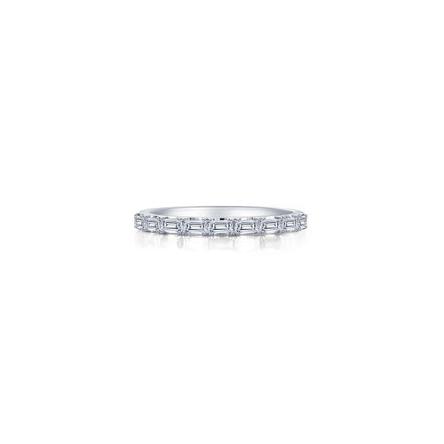 Baguette Half-Eternity Band-R0537CLP