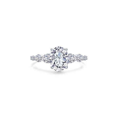 3.66 CTW Oval Solitaire Ring-R0540CLP