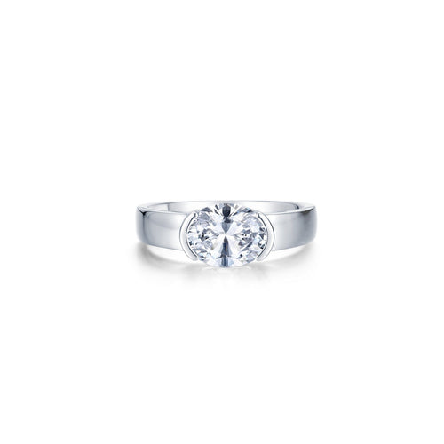 1.86 Oval Modernist Solitaire Ring-R2037CLP