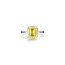 Load image into Gallery viewer, 2.62 CTW Emerald-Cut Bezel-Set Ring-R2038CAP
