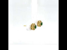 Load and play video in Gallery viewer, 0.52 CTW Halo Stud Earrings-E0592CEG
