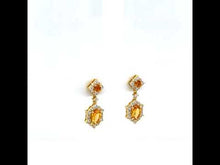 Load and play video in Gallery viewer, 2.7 CTW Oval Halo STUDS Earrings-E0593CTG
